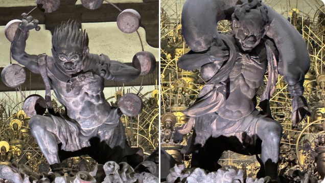 三十三間堂　風神・雷神像